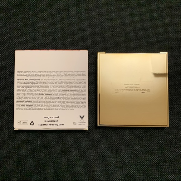 NEW TARTE Sweet Tarte Frosted Eyeshadow Palette Rose Gold Neutrals Metallic - Picture 2 of 4